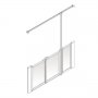 AKW Option U 750 Shower Screen 1350mm Wide - Right Handed