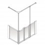 AKW Option Y 750 Shower Screen 1350mm x 750mm - Right Handed