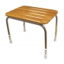 AKW Wooden Freestanding Shower Stool 555mm x 372mm