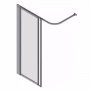 AKW Silverdale Clear Option HF Shower Screen 900mm Wide - Non Handed