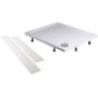 April Shower Tray Leg and Panel Pack 760mm - White (Cut to size by Installer)