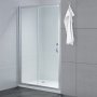 April Identiti Sliding Shower Door 1400mm Wide - 8mm Glass