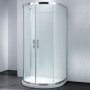 April Identiti U-Shape Quadrant Shower Enclosure - 915mm x 1040mm - 8mm Glass