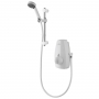 Aqualisa Aquastream Thermo Power Shower with Adjustable Head - White