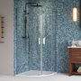 Aqualux Aquarius 6 Quadrant Shower Enclosure 800mm x 800mm - 6mm Glass