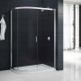 Aquashine Single Offset Quadrant Shower Enclosure 900mm x 760mm - 6mm Glass