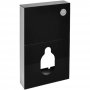 Arley Cyclone Back to Wall WC Unit 500mm Wide - Black