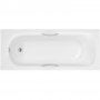 Arley Eco Rectangular Single Ended Bath with Twin Grip 1700mm x 700mm - 0 Tap Hole