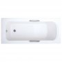 Arley Granada Rectangular Single Ended Bath with Grips 1700mm x 700mm 5mm - 0 Tap Hole