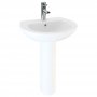 Arley Basin and Full Pedestal 550mm Wide - 1 Tap Hole