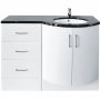 Arley Sparkle Combination Unit with Basin 1215mm Wide - Right Handed