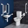 Armitage Shanks Contour 21+ Ambulant Care Doc M Pack with CC Disabled Toilet and Basin