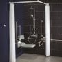 Armitage Shanks Contour 21 Doc M Pack with TMV3 Exposed Shower Valve and Dual Shower Kit - Stainless Steel Rails