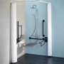 Armitage Shanks Contour 21 Doc M Pack with TMV3 Exposed Shower Valve and Dual Shower Kit - Charcoal Rails