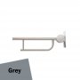 Armitage Shanks Contour 21 Hinged Arm Wall Support Grab Rail 650mm - Grey