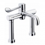 Armitage Shanks Markwik 21 Plus Thermostatic Pillar Mounted Basin Mixer with Lever Fixed Spout