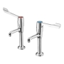 Armitage Shanks Markwik Kitchen Sink High Neck Pillar Taps - Chrome
