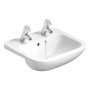 Armitage Shanks Profile 21 Semi Countertop Basin with Overflow 500mm Wide - 2 Tap Hole