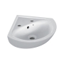 Armitage Shanks Sandringham 21 Wall Hung Corner Basin 480mm Wide - 2 Tap Hole