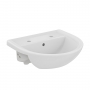 Armitage Shanks Sandringham 21 Semi-Recessed Basin 500mm Wide without Chain Hole - 2 Tap Hole
