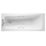 Armitage Shanks Sandringham 21 1700mm x 700mm Water Saving Bath with Handgrips - 2 Tap Hole (inc Leg Set)