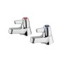 Armitage Shanks Sandringham 21 Lever Head Bath Taps Pair - Chrome