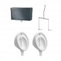 Armitage Shanks Sanura Hygeniq 2 Urinal Pack with Concealed Auto Cistern