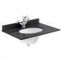 Bayswater Black Marble Top Furniture Basin 1000mm Wide 1 Tap Hole