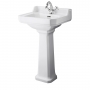Bayswater Fitzroy Basin with Full Pedestal 500mm Wide 1 Tap Hole