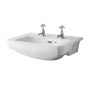Bayswater Fitzroy Semi Recessed Basin 560mm Wide - 2 Tap Hole