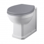 Bayswater Fitzroy Back to Wall Pan White - Excluding Seat