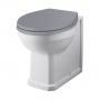 Bayswater Fitzroy Comfort Height Back to Wall Pan White - Excluding Seat