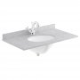 Bayswater Grey Marble Top Furniture Basin 800mm Wide 1 Tap Hole