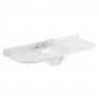 Bayswater Grey Marble Top Curved Furniture Basin 1200mm Wide 3 Tap Hole