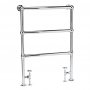 Bayswater Juliet Floor Mounted Traditional Towel Rail 966mm x 676mm Chrome