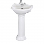 Bayswater Porchester Basin with Full Pedestal 500mm Wide 1 Tap Hole