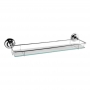 Bayswater Traditional Glass Gallery Shelf Chrome