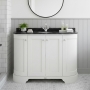 Bayswater Traditional Curved 1200mm 4-Door Floor Standing Vanity Unit