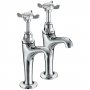 Bristan 1901 High Neck Kitchen Sink Taps Pair - Chrome