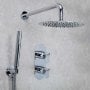 Bristan Alp Dual Concealed Mixer Shower with Shower Kit and Fixed Head