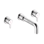 Bristan Altum 3-Hole Basin Mixer Tap Wall Mounted - Chrome