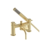 Bristan Apelo Bath Shower Mixer Tap Pillar Mounted - Brushed Brass