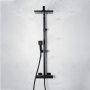 Bristan Craze Bar Mixer Shower with Shower Rigid Riser Kit and Fixed Head - Black