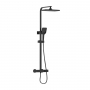 Bristan Craze Bar Mixer Shower with Shower Rigid Riser Kit and Fixed Head - Black