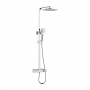 Bristan Craze Thermostatic Bar Mixer Shower with Shower Rigid Riser Kit and Fixed Head - Chrome