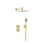 Bristan Cruzar Dual Concealed Mixer Shower with Fixed Head and Handset - Brushed Brass