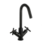 Bristan Cruzar Basin Mixer Tap with Clicker Waste - Black