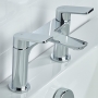 Bristan Frammento Bath Filler Tap Pillar Mounted - Chrome