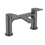 Bristan Frammento Bath Filler Tap Pillar Mounted - Gun Metal
