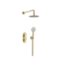 Bristan Frammento Dual Concealed Mixer Shower with Fixed Head and Handset - Brushed Brass